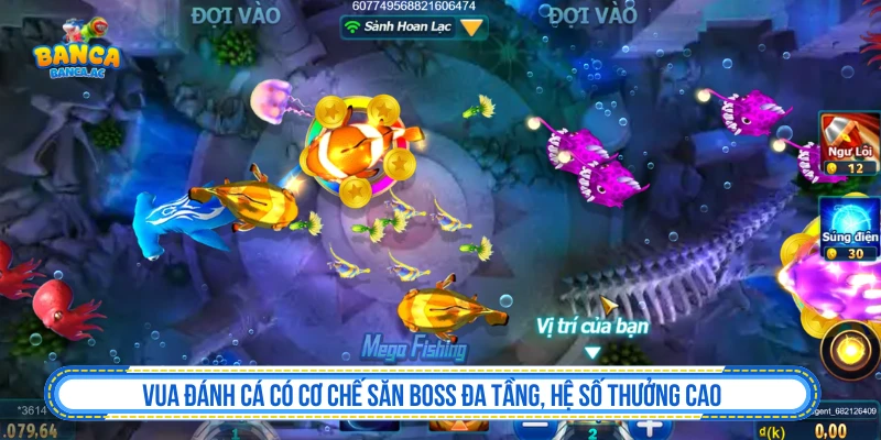 Bắn Cá JL - Đồ Họa 3D, Boss Nhiều Tầng Và Giữ Vốn Vua Đánh Cá trong nhóm bắn cá JL